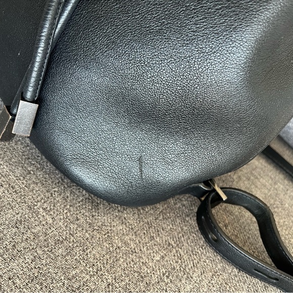 Everlane Black Petra Leather Backpack Genuine Leather - Picture 7 of 10